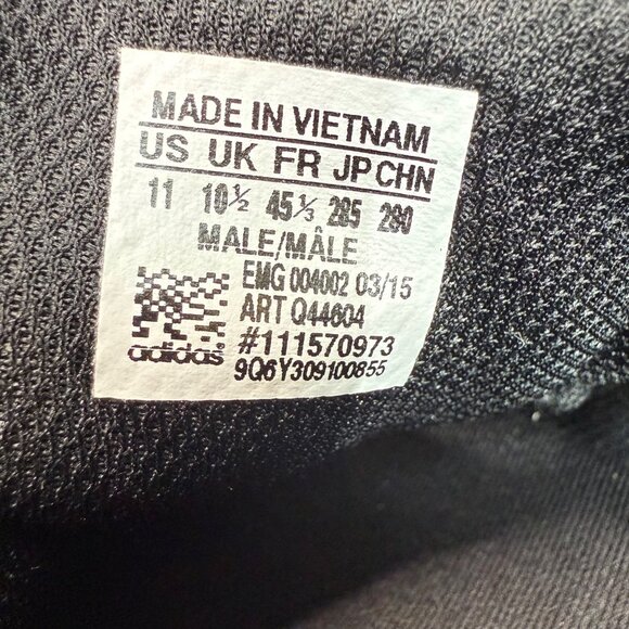 Adidas Golf Mens Size 11.5 Tan & Black Spikeless golf shoes leather suede - Picture 6 of 8